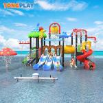 Amusement Park Plastic Water Play Equipment Slide Children Outdoor Playground Swimming Pool Water Park Entertainment for sale
