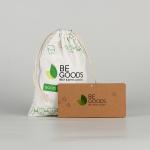 Custom Eco Friendly Organic Muslin Cotton Pouch Promotional Small White Drawstring Bag