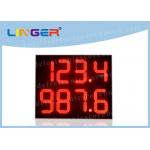 Easy Operation Multi Color LED Gas Price Signs Digital 12'' 300mm Digit Height for sale