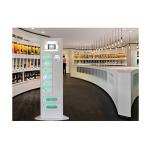 Slim Design Cell Phone Charging Stations Kiosk Quick Charge with Advertising Screen for sale