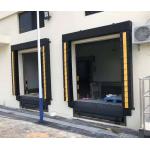 Vehicle Loading Dock Seal That For Rain Protection With Yellow Warning Strip Size 3400*3600mm for sale