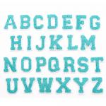 Multicolor Chenille Embroidery Patch  26 Letters Adhesive For Hoodie for sale