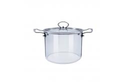 China 2.3L 3.5L Transparent Borosilicate Glass Soup Pot supplier