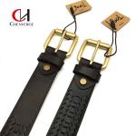 Copper Buckle Genuine Leather Braided Belt , Antiwear Ladies Black Belts For Dresses for sale