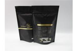 China 250G 500g coffee aluminum foil stand up pouch with valve , custom printing supplier