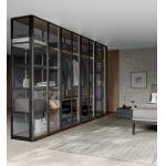 Modern Customized Glass Wardrobe Fitted Bedroom Closet