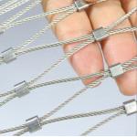 1.2-4.0mm Stainless Steel Woven Open Ferrule Wire Rope Mesh Net For Zoo Bird Parrot Aviary Safety Fencing for sale