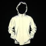 Popular Mens Waterproof Windbreaker Jacket , 3M Hooded Reflective Jacket for sale