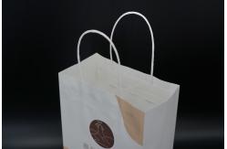 China Versatile Eco Paper Bags Biodegradable Recyclable White Paper Takeaway Bags supplier