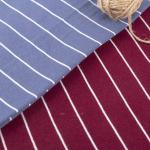 Breathable And Natural Comfortable Striped Knit Fabric For Casual Wear for sale