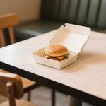 Customized Printing Fast Food Packaging Paper Hamburger  Fries Takeaway Boxes