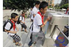 China Durable Stainless Steel Swing Barrier Gate RS485 Port Turnstile Barrier Gate supplier