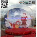 Festival Christmas Snow Inflatable Bubble Ball Tent Clear Dome Tent , Portable for sale