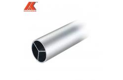 China T8 Matt Silver Hanging Aluminum Closet Rod Anodized For Storage Clothes supplier