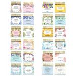 Monthly Desk Advent Calendars Printing Corrugated Floral Wall Calendar