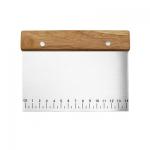 Stainless Steel Dough Bench Scraper With Wooden Handle And Measuring Scales for sale