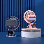 HEBRONFAN Personal Fan With Clip Matte Finish  Adjustable Tilt