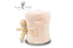 China Customised Animal Shaped Infant Soft Stuffed Sheet 92 X 80cm Blanket Baby Loveable supplier
