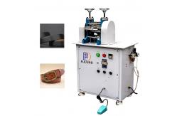 China Leather belt embossing machine for men belt and dog collar supplier