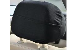 China Football Fans Car Headrest Covers Spandex Polyester Knitting 25*27cm supplier