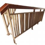 Aluminum Extrusion Stair Handrail Glass Balustrade Banister Fasica Mounted for sale
