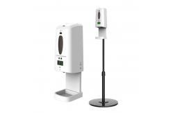 China Wall Mount ABS LCD Display Hand Sanitizer Stand Liquid Alcohol Disinfectant supplier