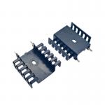 Custom Black Anodized Board Level Stamped Extrusion Aluminum Heatsink PCB1046 For Fans Thermal Management for sale