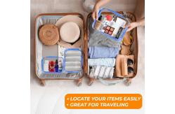 China Lager Capacity Waterproof Durable Clear Toiletry Bags With Zipper supplier