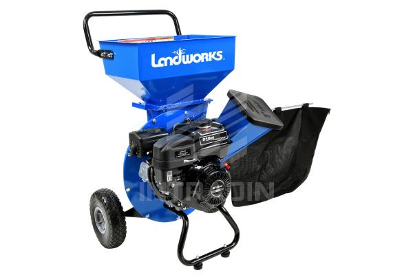 Rotor 13HP Wood Chipper Shredder Double Sided Blades With Adjustable Discharge Chute