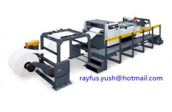 China Single Rolling 	Paper Roll To Sheet Cutting Machine Slitting Cutting Counting Stacking supplier
