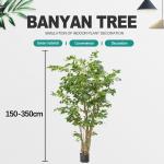 Artificial Plants Hot Selling Big Potted Banyan Tree For Home Decoration for sale