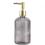 Houseware 400ml Sanitizer Glass Shampoo Bathroom Bottle With Dispenser Pump for sale
