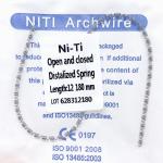 China Niti Distalizing Spring Orthodontic Dental Archwire 0.010 0.012 Inch 180mm Nickel Titanium Molar Distalization Spring factory