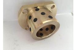 China Hydraulic Cylinder Casting Flanged Bronze Bearings 60 HB Hardness supplier