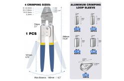 China Rustproof Portable Wire Crimp Sleeves Swaging Tool Multipurpose supplier