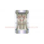 2000kg Observation Elevator With Square Shape Full Glass Cabin for sale
