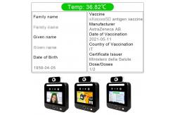 China Free SDK Facial Recognition Temperature Scanner EU Green Pass supplier
