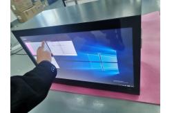 China 400nits 86 Portrait Transparent LCD Display FCC For Trade Show supplier