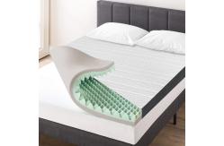 China 4 Inch Egg Crate Infused And Charcoal Memory Foam Topper Double Layer supplier