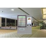 Coin Bill Note Credit Card Operated Vending Machine For Snacks Drinks with Big Touch Screen Advertising Function for sale