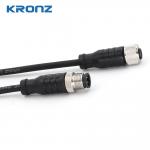 M12 Connector with Pre-assembled Cable 4 Pin A Code PVC Cable Sensor Connector for sale