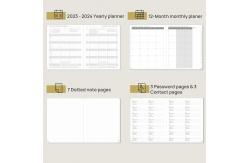 China OED ODM Weekly Academic Planner 2023 Pink 2 Page Weekly Schedule 2022 2024 supplier