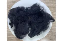 China Polypropylene Staple Fiber 6D×100mm UV Resistant Black supplier
