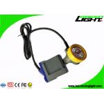 Hard Hat Coal Miners Headlamp 15000lux High Beam 6.6Ah Rechargeable Li - Ion Battery for sale