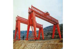 China 120t MG Double Girder Gantry Crane Cabin Control With Two Trolly Lift supplier