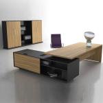 Length 2.2M Executive Office Desks Modern Wooden With Pvc Edging for sale