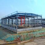 Industrial Light Steel Structure Workshop , Prefabricated Metal Buildings Workshop for sale