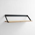 Metal Store Fixtures Retail Wall Display Shelves Black Large U Wall Shelf for sale