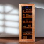 Nordic Minimalist Solid Wood Cigar Cooler Humidifier With Integrated Lighting for sale