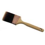 Tapered PBT Chip Black Bristle Paint Brush with Natural Wood Handle for sale